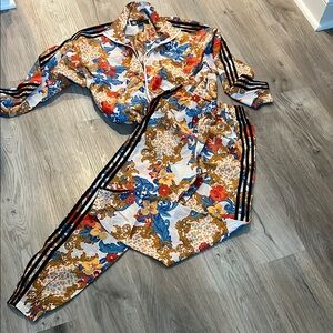 Adidas Multicolor Floral Tracksuit